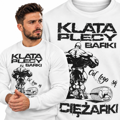 BLUZA NA SIŁOWNIĘ KLATA PLECY BARKI CZARNA